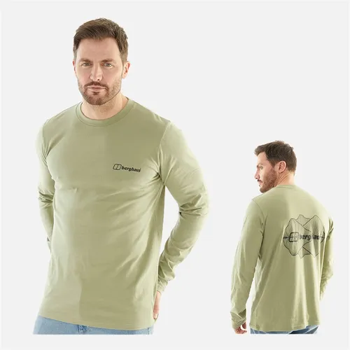 Berghaus Mens Mirror Peak Long Sleeve T-Shirt Green/Green