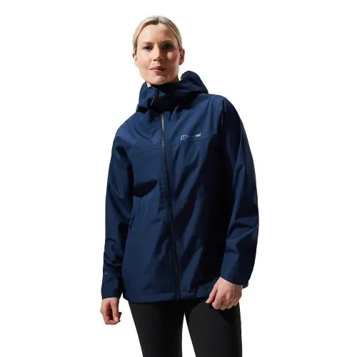 Berghaus Womens Deluge Pro 3.0 Waterproof Jacket : Dark Blue: 12