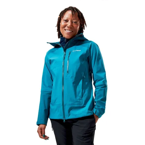 Berghaus Womens Truda Flex Waterproof Jacket: Turquoise Blue: 14