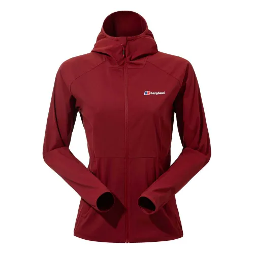 Berghaus Womens Urban Arrina Full Zip Hooded Jacket: Dark Red: 10