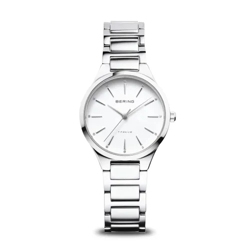 BERING Women Analog Quartz Titanium Collection Watch with