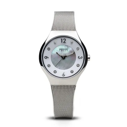 BERING Women Analog Solar Collection Watch with stainless