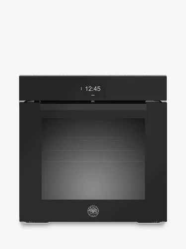 Bertazzoni Modern Series FMOD6117PTB1 60cm Self Cleaning Built-In Electric Single Oven, Black Glass - Black Glass - Unisex