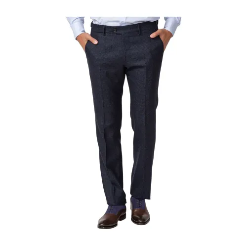 Berwich , Blue Chino Trousers ,Blue male, Sizes: