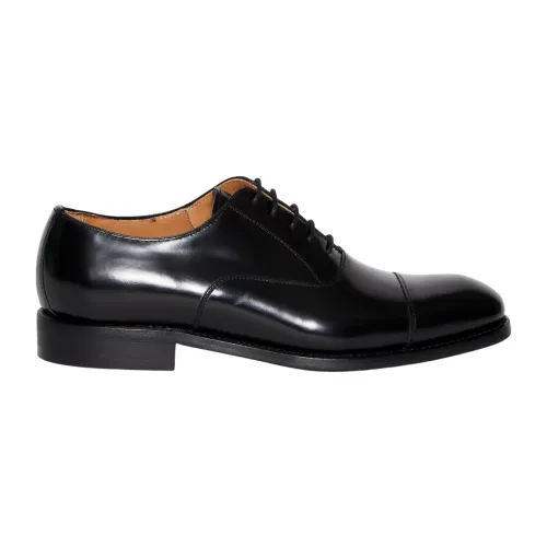 Berwick , Black Leather Lace-up Shoes 5217 ,Black male, Sizes: