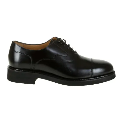 Berwick , Black Leather Oxford Shoes ,Black male, Sizes: