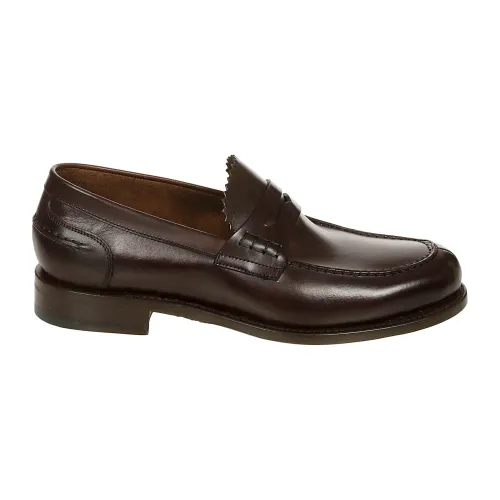 Berwick , Brown Leather Loafer Ss23 ,Brown male, Sizes: