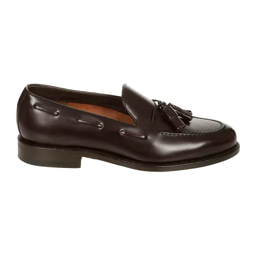 Berwick , Brown Leather Tassel Loafer ,Brown male, Sizes:
