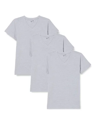 Berydale Multipack of 3: Women's T-Shirt with V-Neck in grey
