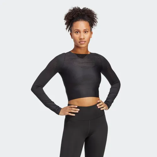 Best of adidas Cropped Long-Sleeve Top