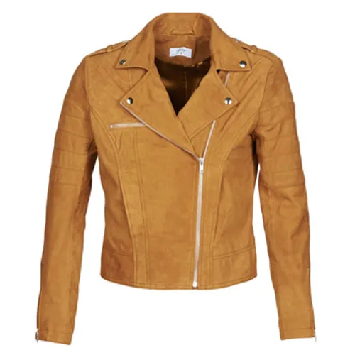 Betty London  MARILINE  women's Leather jacket in Brown