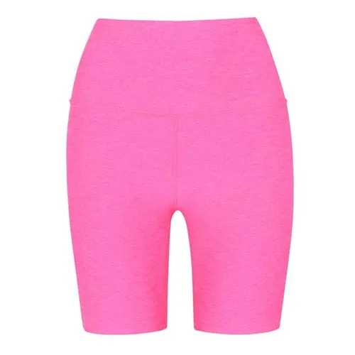 BEYOND YOGA Spacedye High Waisted Biker Shorts - Pink