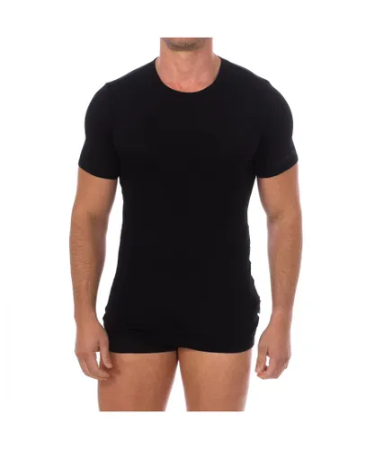 Bikkembergs Mens Fashion Bamboo short sleeve T-shirt BKK1UTS03SI man - Black Cotton