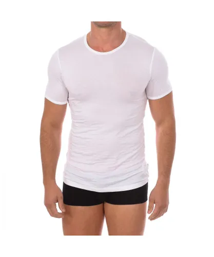 Bikkembergs Mens Fashion Bamboo short sleeve T-shirt BKK1UTS03SI man - White Viscose