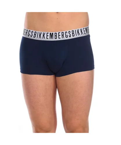 Bikkembergs Mens Pack-2 Boxer Essential anatomical front BKK1UTR01BI man - Blue