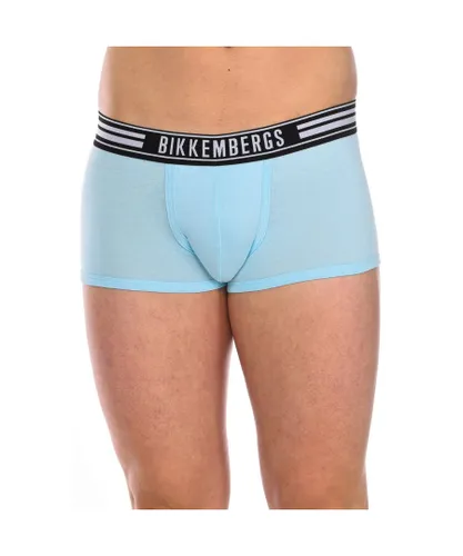 Bikkembergs Mens Pack 2 Boxers Fashion Stripes - Turquoise Cotton