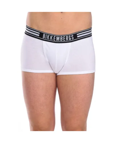 Bikkembergs Mens Pack 2 Boxers Fashion Stripes - White Cotton