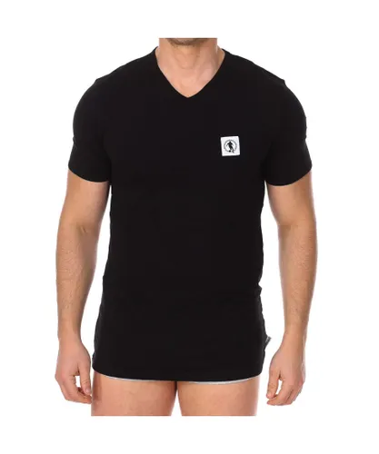 Bikkembergs Mens Pack 2 Fashion Pupino T-shirts - Black Cotton