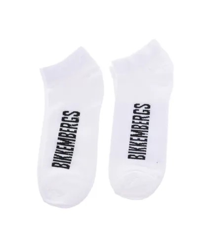 Bikkembergs Mens Pack-2 Invisible Short Socks BK076 Men - White