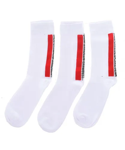 Bikkembergs Pack-3 Mens Long Cane Tennis Socks BF009 - White