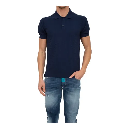 Bikkembergs , Polo Shirt ,Blue male, Sizes: