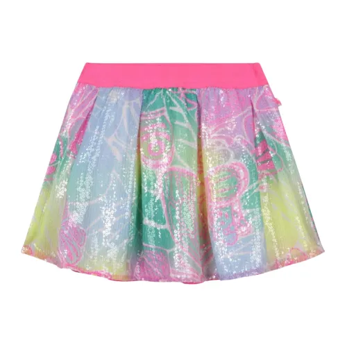 Billieblush , Multicolour Sequin Flared Kids Skirt ,Multicolor female, Sizes: