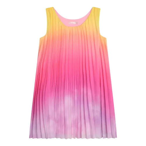 Billieblush , Multicolour Sleeveless Dress with Pleats ,Multicolor female, Sizes: