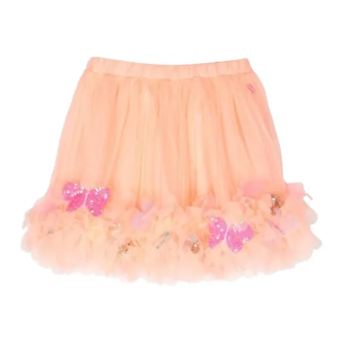 Billieblush , Orange Tutu Skirt with Sequin Details ,Orange female, Sizes: