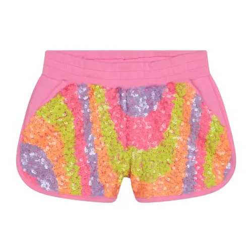 Billieblush , Pink Sparkle Sponge Shorts ,Pink female, Sizes:
