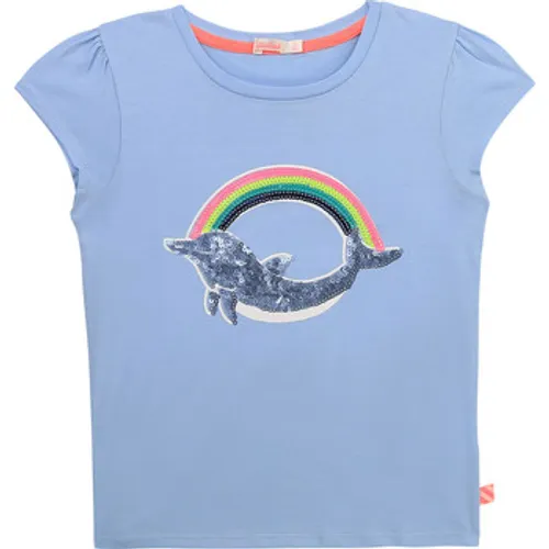 Billieblush  U15875-798  girls's Children's T shirt in Blue