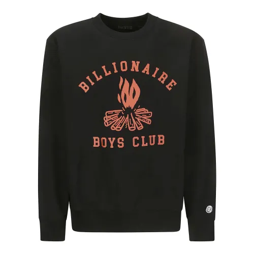 Billionaire Boys Club , Campfire Crewneck Sweatshirt ,Black male, Sizes: