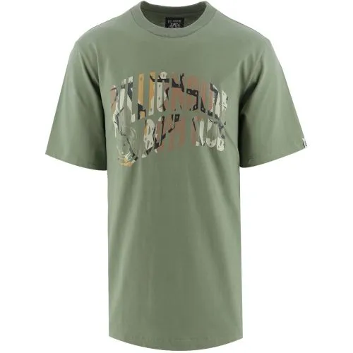 Billionaire Boys Club Mens Green Camo Arch Logo T-Shirt