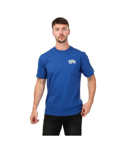 Billionaire Boys Club Mens Small Arch Logo T-Shirt in Royal Blue Cotton