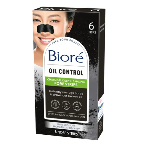 Biore Charcoal Pore Strips - Pack of 6