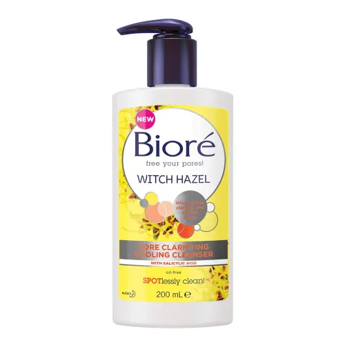 Biore Witch Hazel Pore Clarifying Cooling Cleanser For Spot
