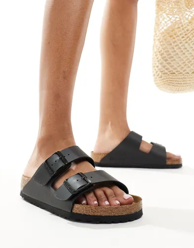 Birkenstock Arizona black flat sandals