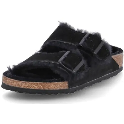 Birkenstock  Arizona Fur  women's Flip flops / Sandals (Shoes) in Black
