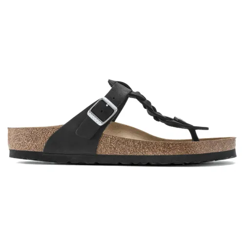 Birkenstock , Black and Gray Teen Sandals and Slippers ,Black male, Sizes:
