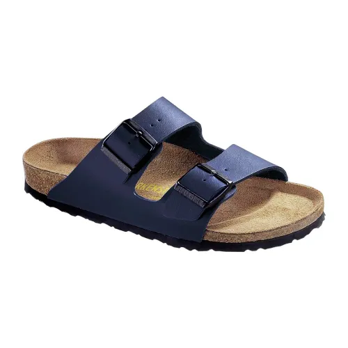 Birkenstock , Blue Flat Adjustable Strap Sandals ,Blue male, Sizes: