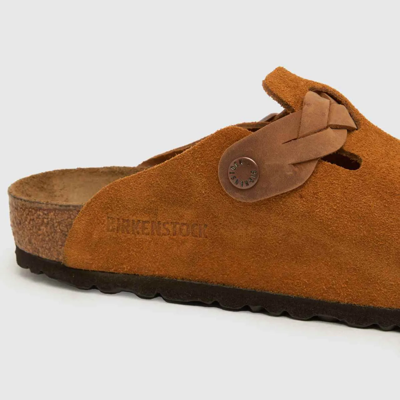 Birkenstock Boston Braided Clog Sandals in Tan