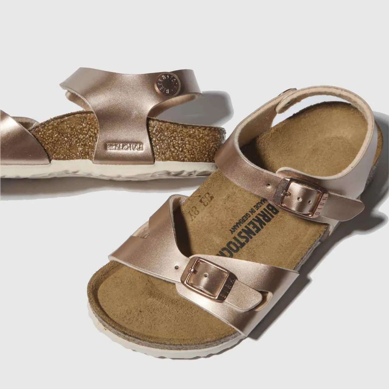 Birkenstock Bronze Rio Girls Toddler Sandals