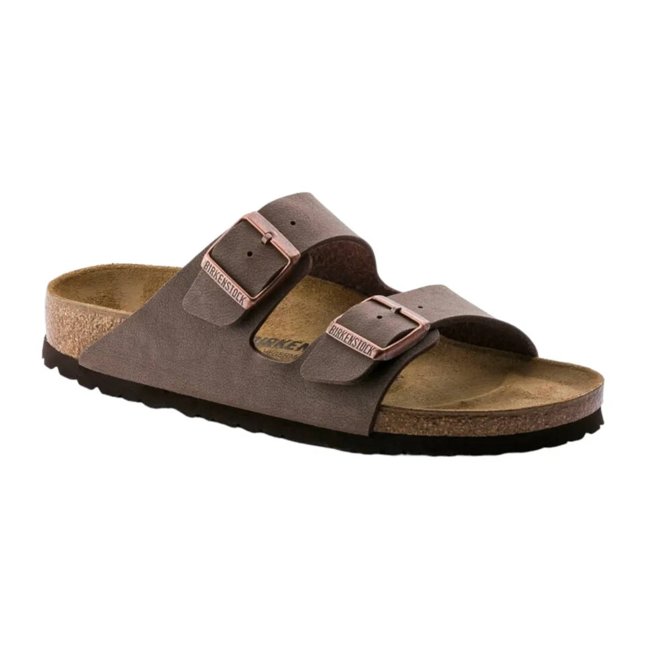 Birkenstock , Brown Leather Sandals ,Brown male, Sizes: