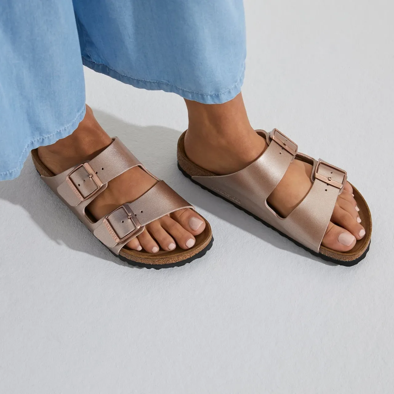 Birkenstock , Classic Arizona Sandals - Copper ,Pink female, Sizes: