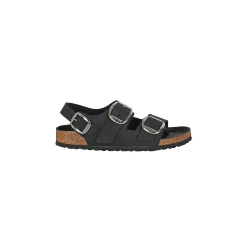 Birkenstock , Flat Sandals ,Black female, Sizes: