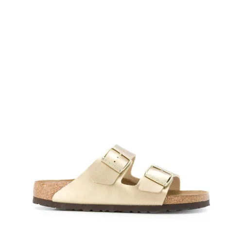 Birkenstock , Golden Arizona Narrow Sandals ,Beige female, Sizes: