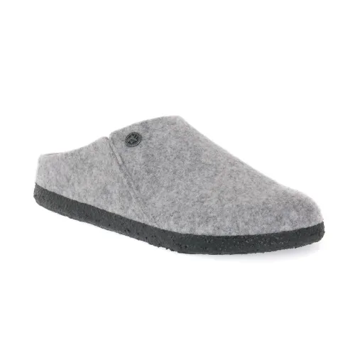 Birkenstock , Grey Wool Felt Slipper ,Gray unisex, Sizes: