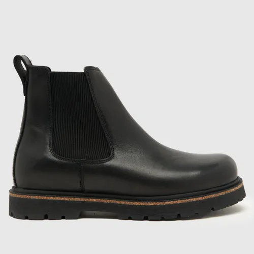 Birkenstock Highwood Leather Chelsea Boots In Black