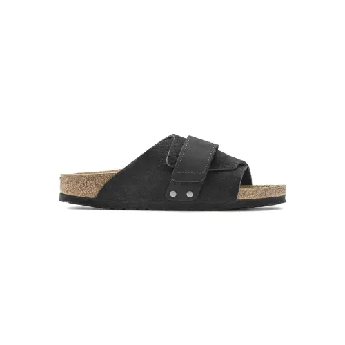 Birkenstock , Kyoto Sandals - Nubuck/Suede - Black ,Black female, Sizes: