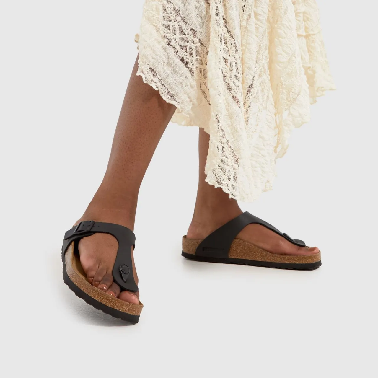 Birkenstock Ladies Black Gizeh Sandals