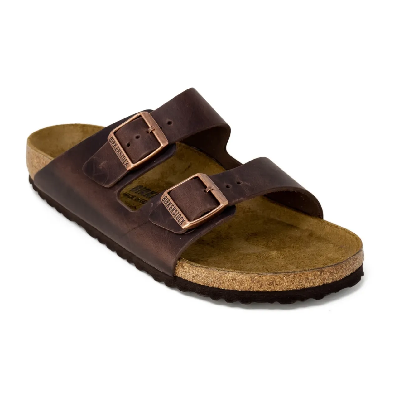 Birkenstock , Leather Men's Sandals Spring/Summer Collection ,Brown male, Sizes:
